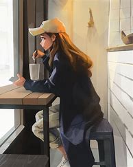 Image result for Coffee Time Girl Dessin