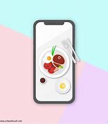 Image result for Phone with Food Graphic