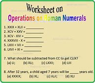 Image result for Roman Numerals Division