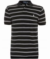Image result for Black and White Striped Polo Shirt