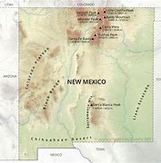 Image result for Tallest Mountains in Arizona and New Mexico Map