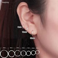 Image result for 10 mm Earring Size Chart