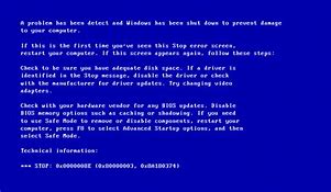 Image result for Blue Screen of Death XP