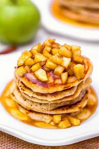 Image result for Cinnamon Apple Pancakes with Slices