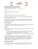 Image result for At Will Employment Agreement Template