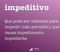 Image result for impeditivo