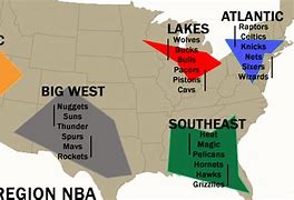 Image result for NBA Divisions Map