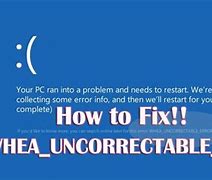 Image result for BSOD Whea Uncorrectable Error