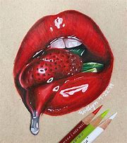 Image result for Tik Tok Lips Drawing