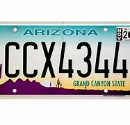 Image result for Arizona License Plate Font