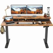 Image result for Sit-Stand Desk with Storage