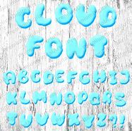 Image result for Cloud Font