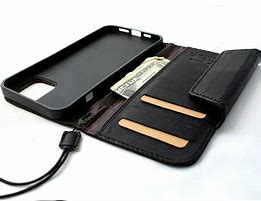 Image result for Leather iPhone Black Wallet Case