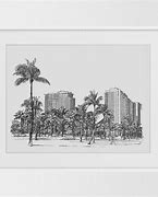 Image result for Miami Drawing Black and White