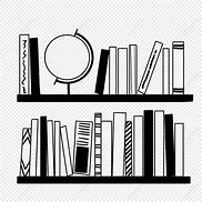 Image result for Bookshelf Black and White