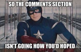 Image result for Captain America Comments Meme