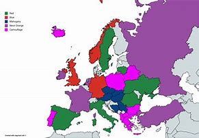 Image result for Low Color Map of Europe