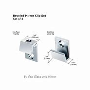 Image result for Bevel Mirror Clips