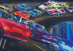 Image result for Old School NASCAR Art