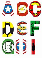 Image result for Superhero Letters