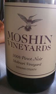 Image result for Moshin Pinot Noir Russian River Valley