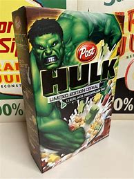 Image result for Case of Hulk Cereal