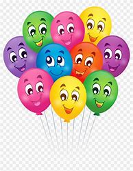 Image result for 7 Balloons Clip Art