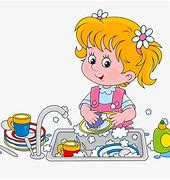 Image result for Funny Cartoon Washing Dishes