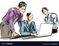 Image result for People Working Drawing
