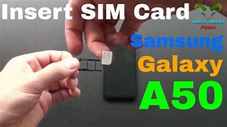 Image result for Samsung A50 Sim Card Slot