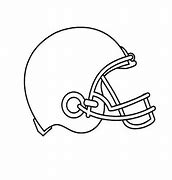 Image result for Football Helmet Outline