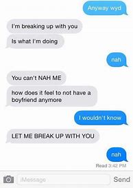 Image result for Break Up Over Text