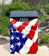 Image result for American Flag Mailbox