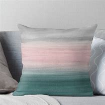Image result for Teal and Blush Throw Pillows