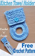 Image result for Fall Kitchen Towel Holder Free Crochet Pattern