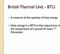 Image result for British Thermal Unit