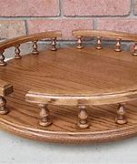 Image result for Wood Lazy Susan with Sides