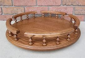 Image result for Wooden Lazy Susan Turntable