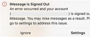 Image result for iMessage Signed Out Error