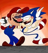 Image result for Mario and Sonic Fan Art