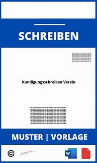 Image result for Kundigungsschreiben Verein