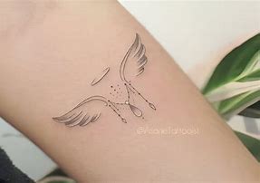 Image result for Letters with Angel Wings Tattoo