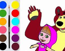 Image result for Masha N Bear Kids Drawing