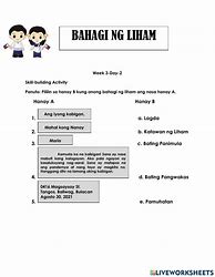Image result for Bahagi Ng Liham Worksheet Grade 2