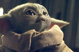 Image result for Baby Yoda Looking Up