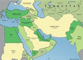 Image result for Full Map of Middle East