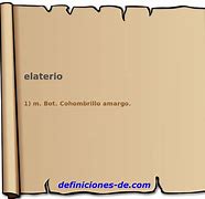 Image result for elaterio