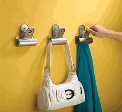 Image result for Clothes Hanging Clips Wall Mount