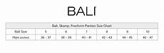 Bali Comfort Revolution Size Chart Bali Gates Of