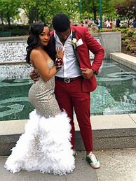 Image result for Red and Black Prom Couples